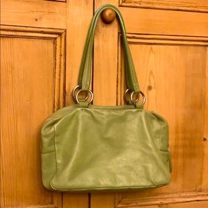 MIU MIU green leather handbag